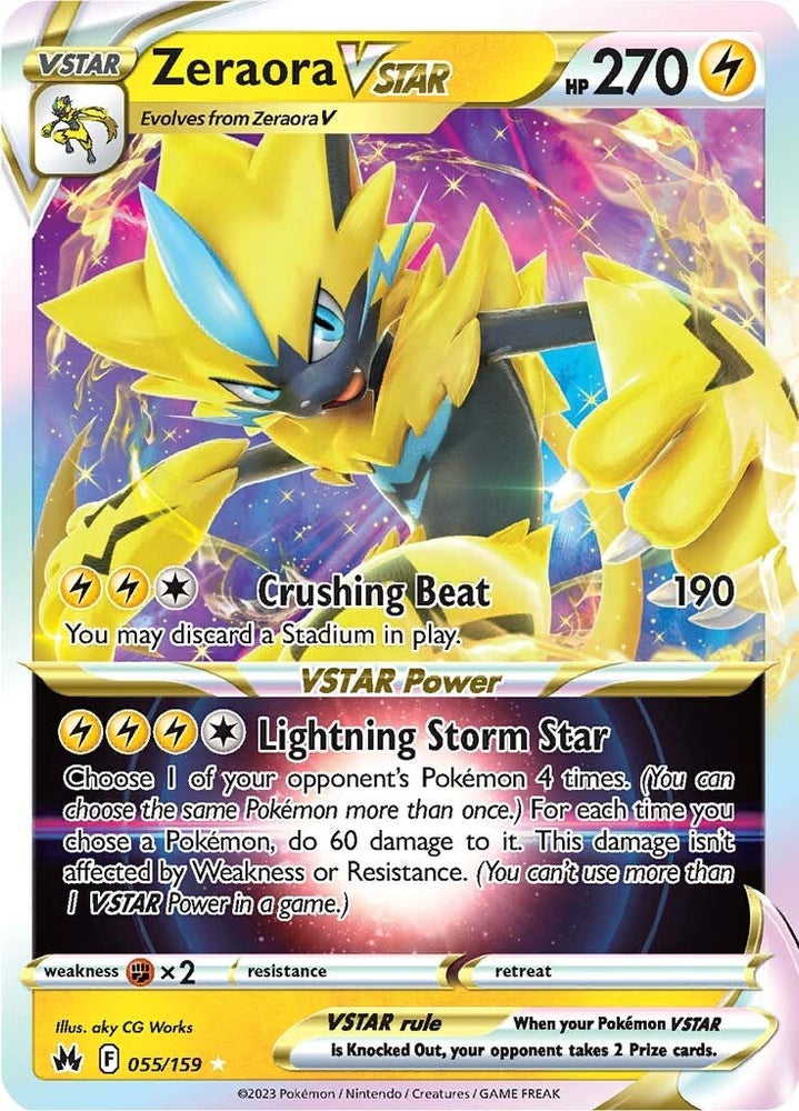 Zeraora VSTAR (055/159) [Sword & Shield: Crown Zenith] - Card Brawlers | Quebec | Canada | Yu-Gi-Oh!