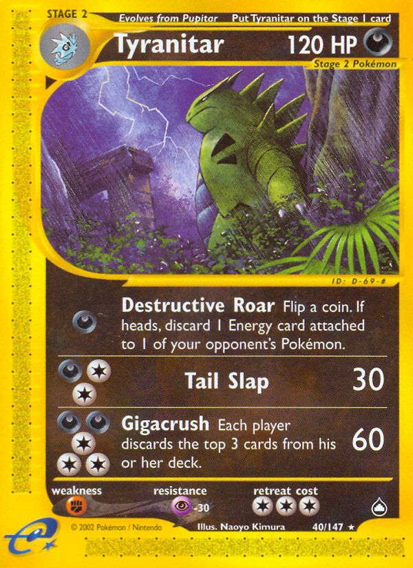 Tyranitar (40/147) [Aquapolis] - Card Brawlers | Quebec | Canada | Yu-Gi-Oh!