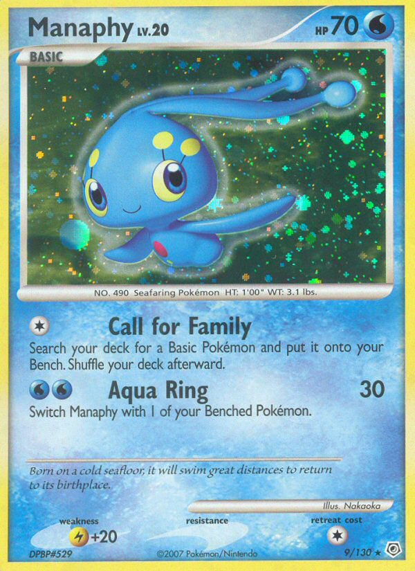 Manaphy (9/130) [Diamond & Pearl: Base Set] - Card Brawlers | Quebec | Canada | Yu-Gi-Oh!