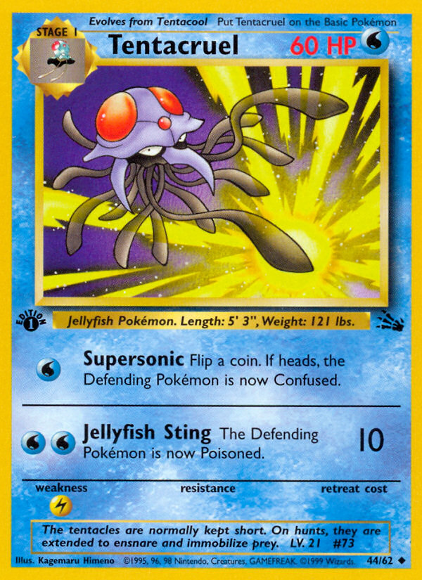 Tentacruel (44/62) [Fossil 1st Edition] - Card Brawlers | Quebec | Canada | Yu-Gi-Oh!