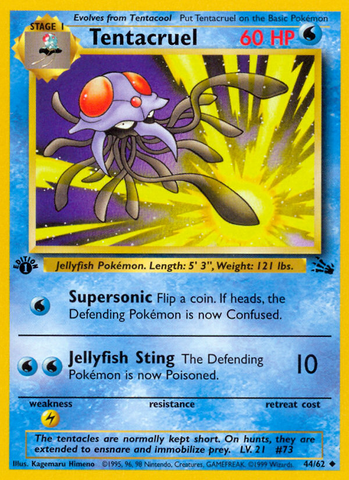 Tentacruel (44/62) [Fossil 1st Edition] - Card Brawlers | Quebec | Canada | Yu-Gi-Oh!