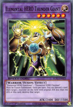Elemental HERO Thunder Giant [SGX1-ENA22] Common - Card Brawlers | Quebec | Canada | Yu-Gi-Oh!