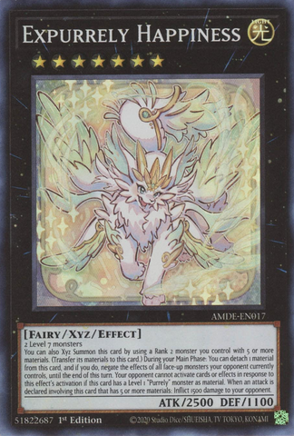 Expurrely Happiness [AMDE-EN017] Super Rare - Card Brawlers | Quebec | Canada | Yu-Gi-Oh!