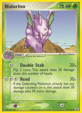 Nidorino (41/112) [EX: FireRed & LeafGreen] - Card Brawlers | Quebec | Canada | Yu-Gi-Oh!