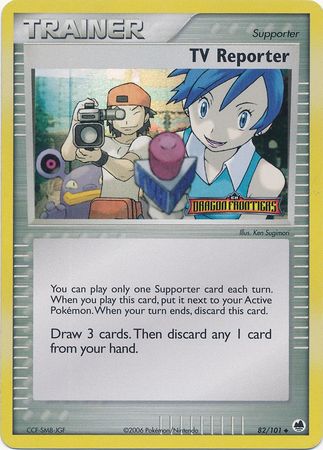 TV Reporter (82/101) (Stamped) [EX: Dragon Frontiers] - Card Brawlers | Quebec | Canada | Yu-Gi-Oh!