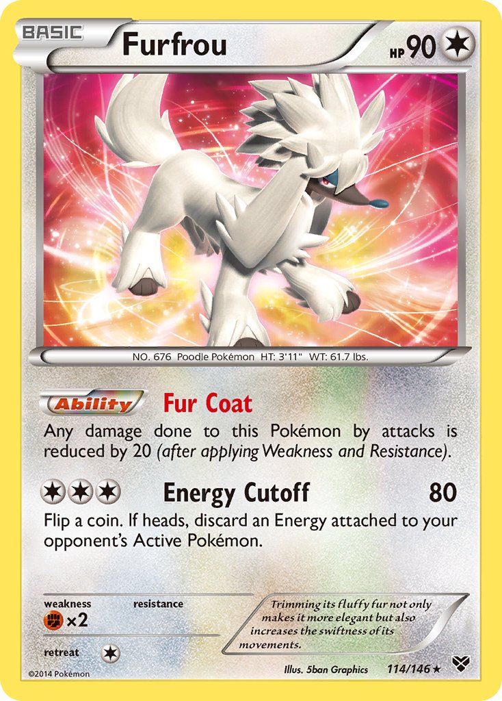 Furfrou (114/146)(Cosmos Holo) (Blister Exclusive) [XY: Base Set] - Card Brawlers | Quebec | Canada | Yu-Gi-Oh!