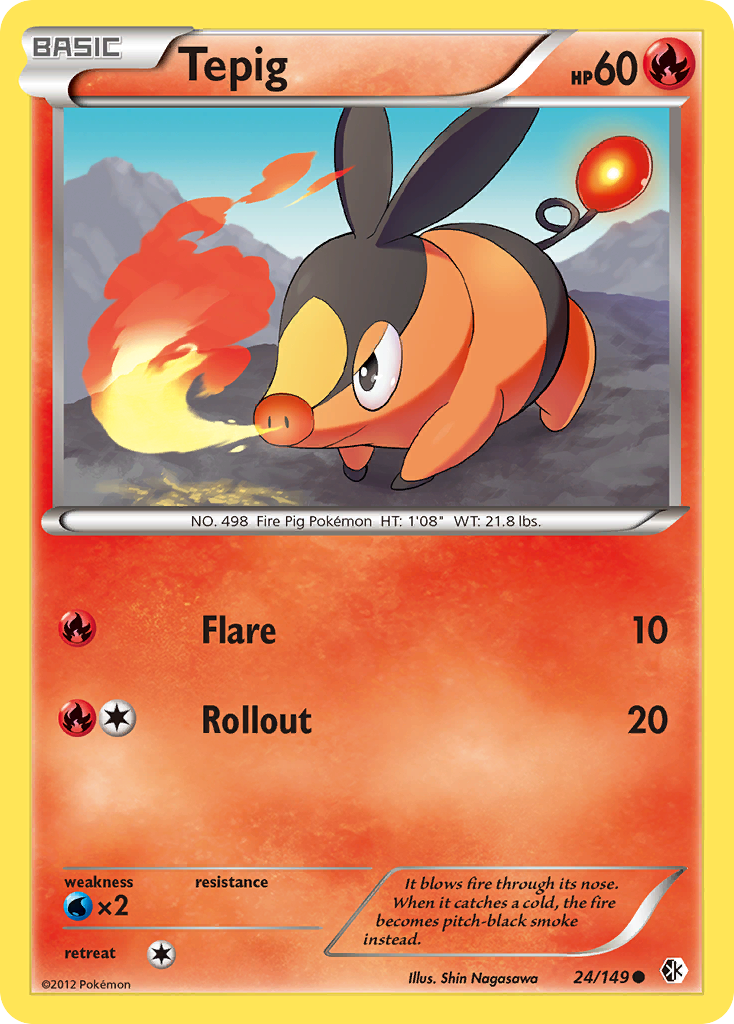 Tepig (24/149) [Black & White: Boundaries Crossed] - Card Brawlers | Quebec | Canada | Yu-Gi-Oh!