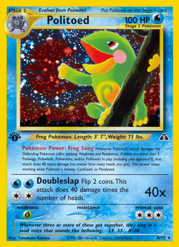 Politoed (8/75) [Neo Discovery 1st Edition] - Card Brawlers | Quebec | Canada | Yu-Gi-Oh!