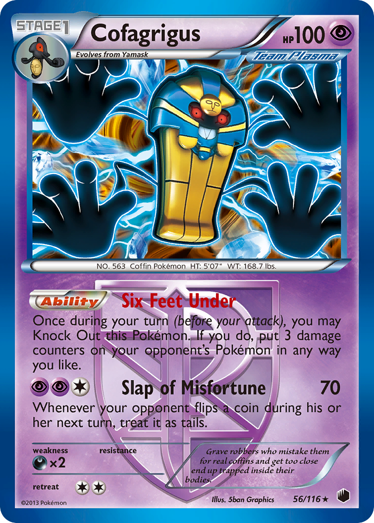 Cofagrigus (56/116) [Black & White: Plasma Freeze] - Card Brawlers | Quebec | Canada | Yu-Gi-Oh!