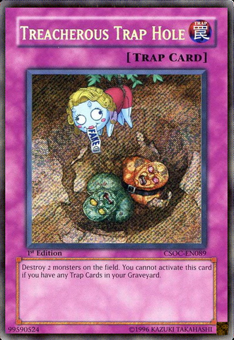 Treacherous Trap Hole [CSOC-EN089] Secret Rare - Yu-Gi-Oh! - Card Brawlers | Quebec | Canada |