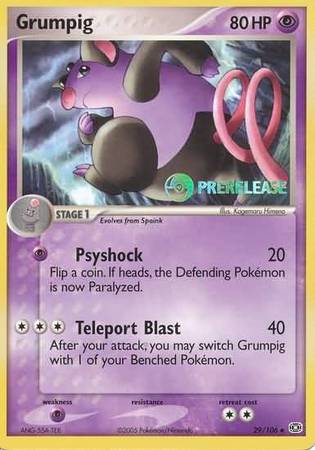 Grumpig (29/106) (Prerelease Promo) [Nintendo: Black Star Promos] - Card Brawlers | Quebec | Canada | Yu-Gi-Oh!