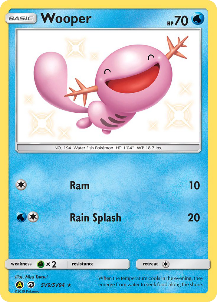 Wooper (SV9/SV94) [Sun & Moon: Hidden Fates - Shiny Vault] - Card Brawlers | Quebec | Canada | Yu-Gi-Oh!