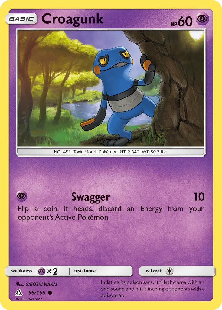 Croagunk (56/156) [Sun & Moon: Ultra Prism] - Card Brawlers | Quebec | Canada | Yu-Gi-Oh!