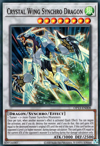 Crystal Wing Synchro Dragon [OP13-EN008] Super Rare - Card Brawlers | Quebec | Canada | Yu-Gi-Oh!