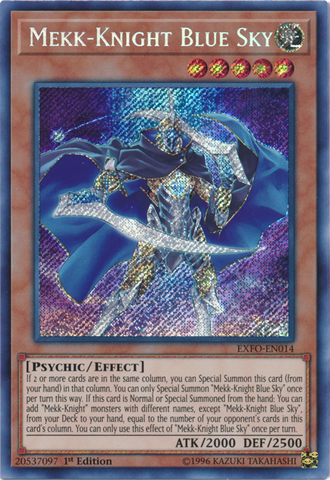 Mekk-Knight Blue Sky [EXFO-EN014] Secret Rare - Card Brawlers | Quebec | Canada | Yu-Gi-Oh!