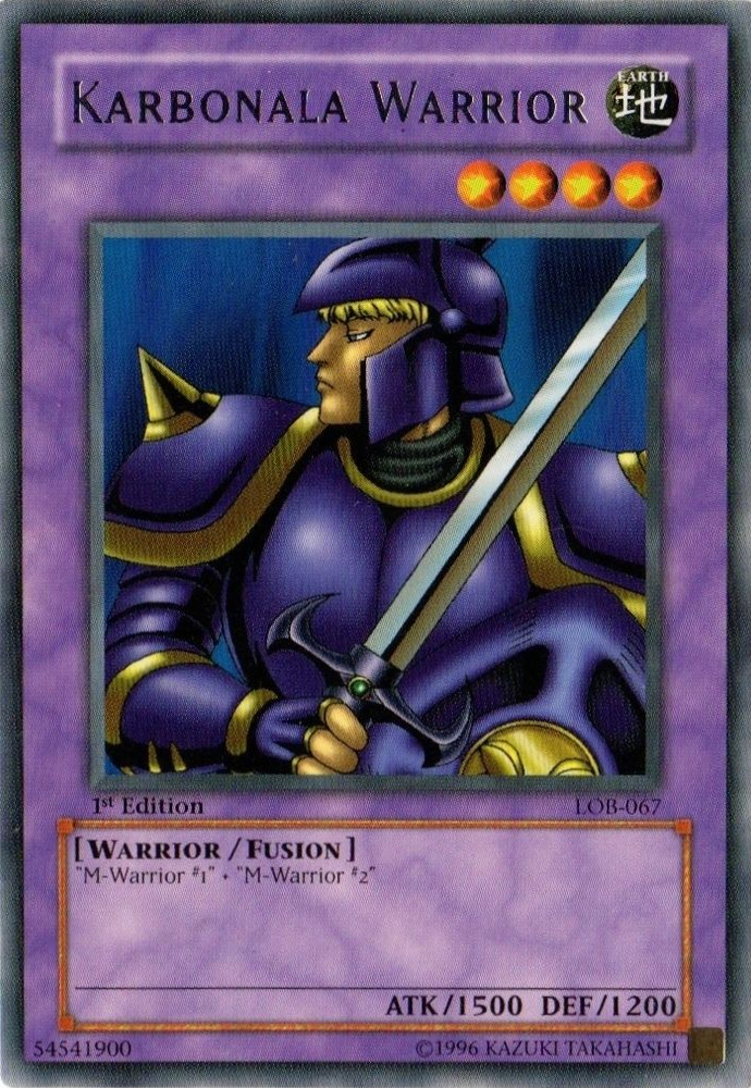 Karbonala Warrior [LOB-067] Rare - Card Brawlers | Quebec | Canada | Yu-Gi-Oh!