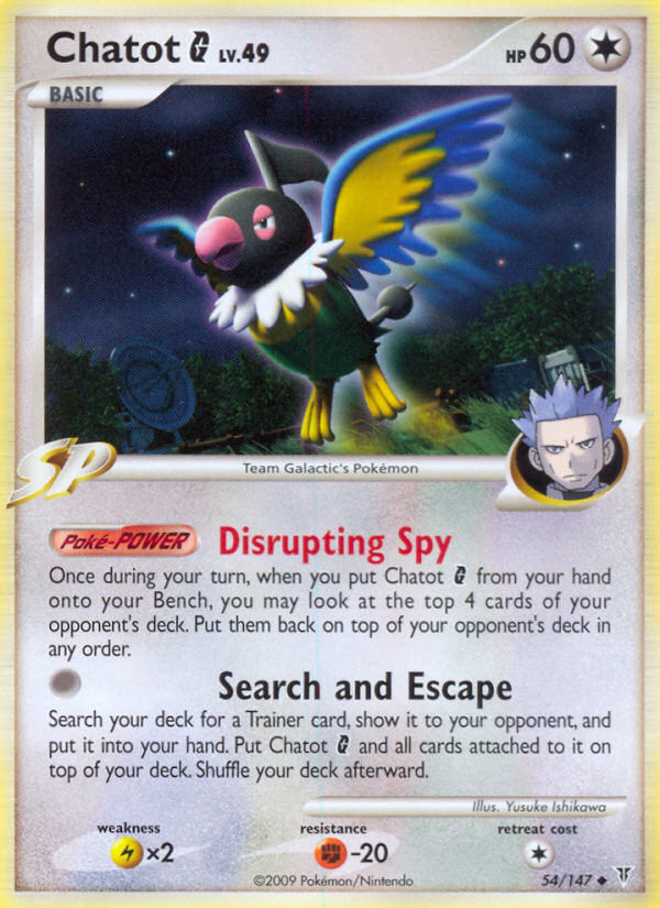 Chatot G (54/147) [Platinum: Supreme Victors] - Card Brawlers | Quebec | Canada | Yu-Gi-Oh!