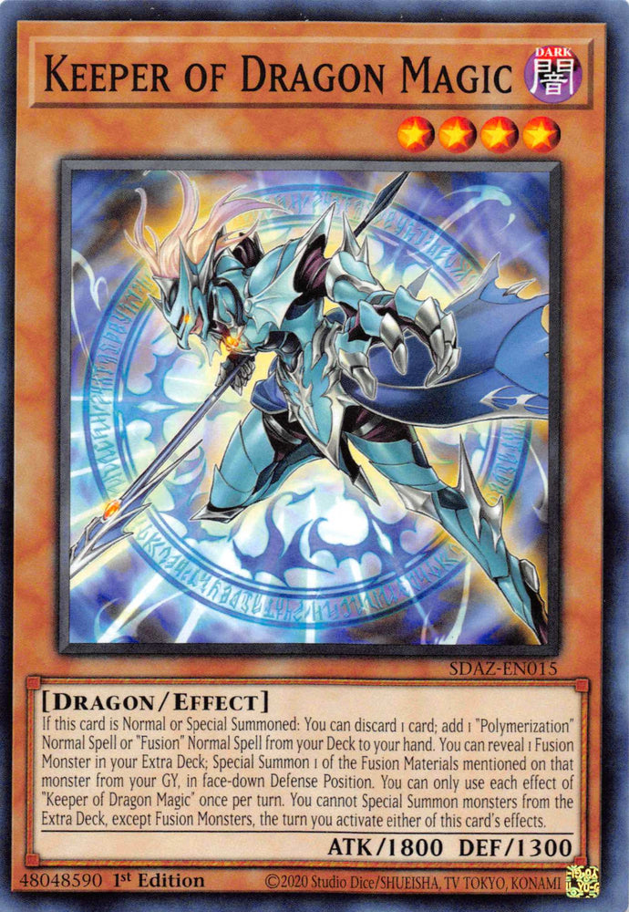 Keeper of Dragon Magic [SDAZ-EN015] Common - Card Brawlers | Quebec | Canada | Yu-Gi-Oh!