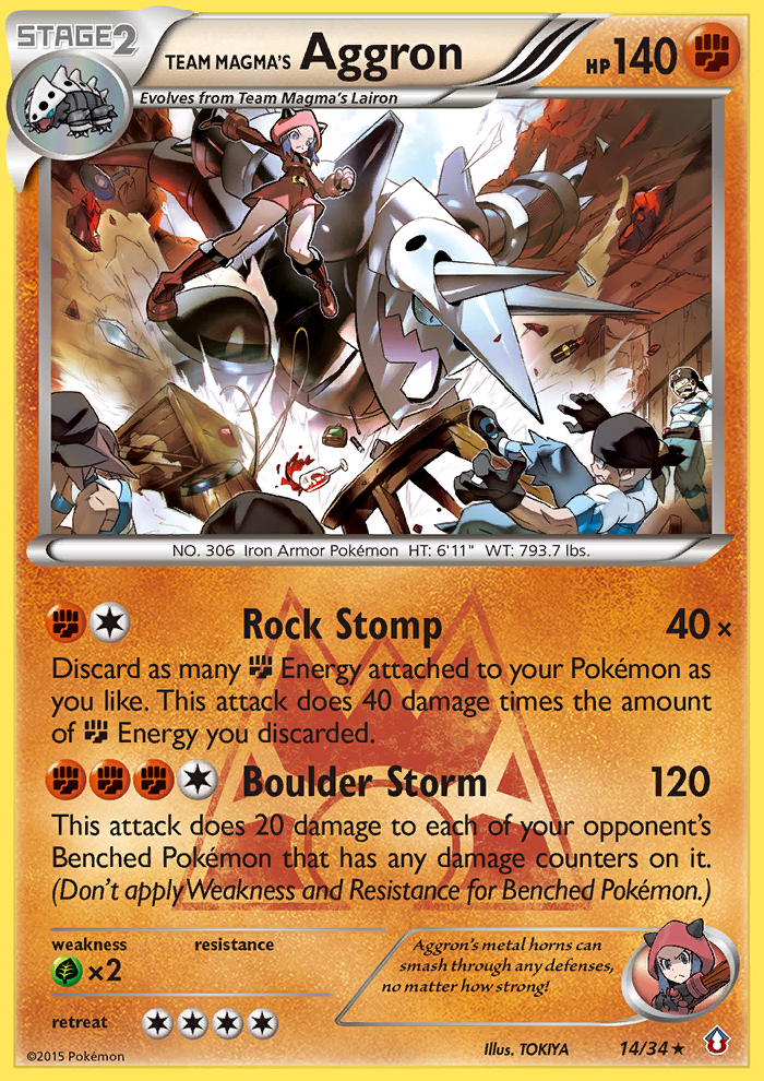 Team Magma's Aggron (14/34) [XY: Double Crisis] - Card Brawlers | Quebec | Canada | Yu-Gi-Oh!