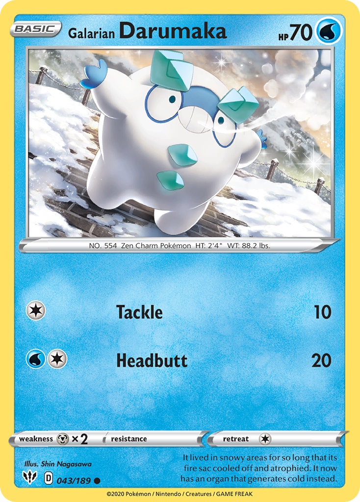 Galarian Darumaka (043/189) [Sword & Shield: Darkness Ablaze] - Card Brawlers | Quebec | Canada | Yu-Gi-Oh!
