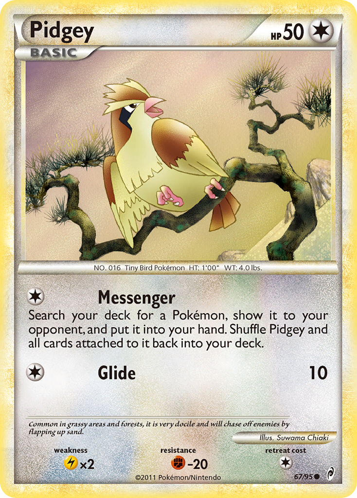 Pidgey (67/95) [HeartGold & SoulSilver: Call of Legends] - Card Brawlers | Quebec | Canada | Yu-Gi-Oh!