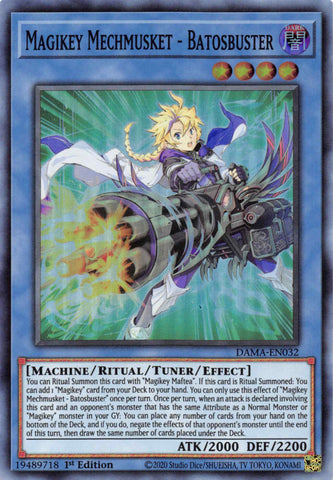 Magikey Mechmusket - Batosbuster [DAMA-EN032] Super Rare - Card Brawlers | Quebec | Canada | Yu-Gi-Oh!