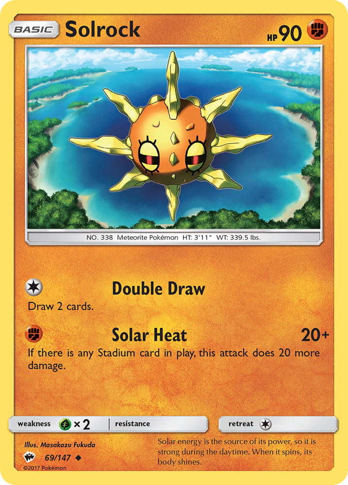 Solrock (69/147) [Sun & Moon: Burning Shadows] - Card Brawlers | Quebec | Canada | Yu-Gi-Oh!