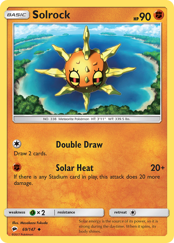 Solrock (69/147) [Sun & Moon: Burning Shadows] - Card Brawlers | Quebec | Canada | Yu-Gi-Oh!