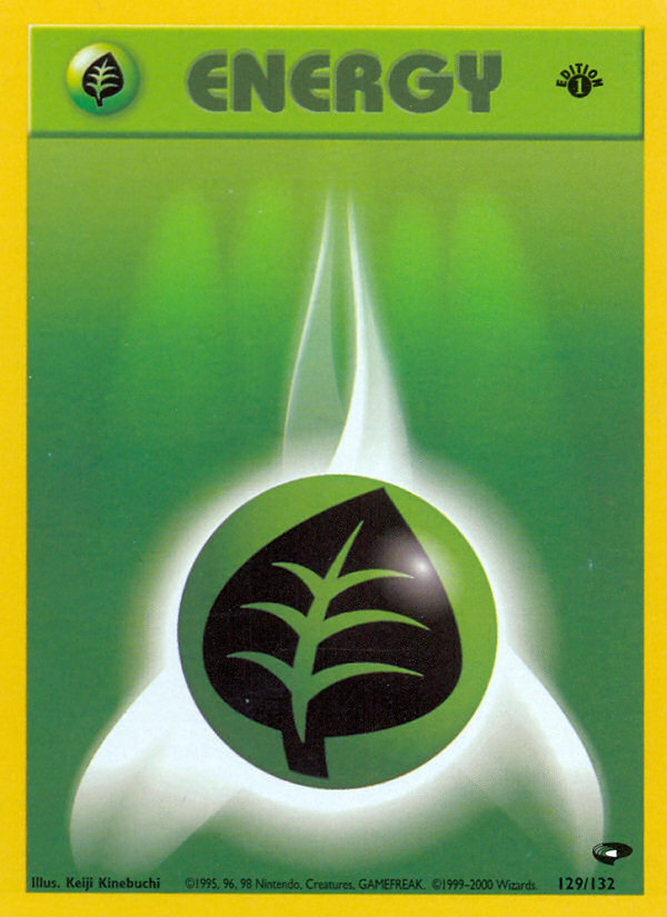 Grass Energy (129/132) [Gym Challenge 1st Edition] - Card Brawlers | Quebec | Canada | Yu-Gi-Oh!