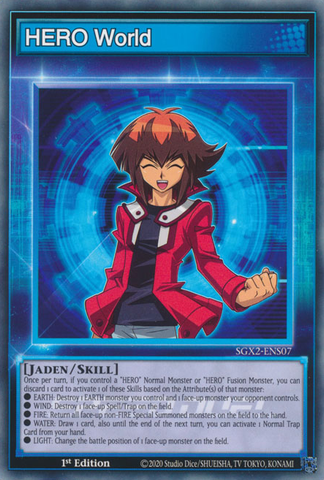 HERO World [SGX2-ENS07] Common - Card Brawlers | Quebec | Canada | Yu-Gi-Oh!