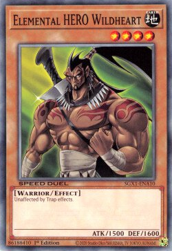 Elemental HERO Wildheart [SGX1-ENA10] Common - Card Brawlers | Quebec | Canada | Yu-Gi-Oh!