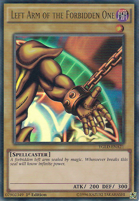 Left Arm of the Forbidden One [YGLD-ENA21] Ultra Rare - Card Brawlers | Quebec | Canada | Yu-Gi-Oh!