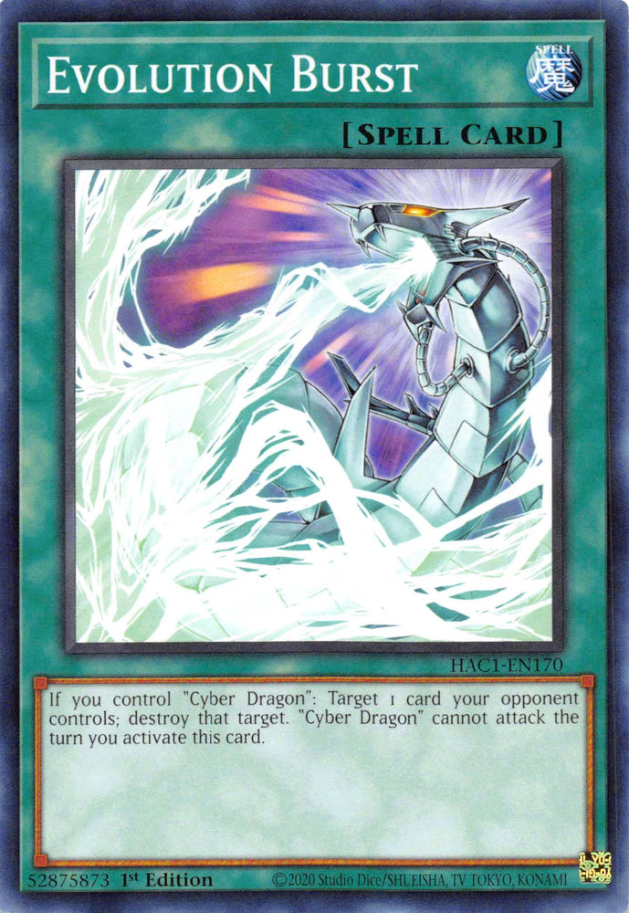 Evolution Burst [HAC1-EN170] Common - Card Brawlers | Quebec | Canada | Yu-Gi-Oh!