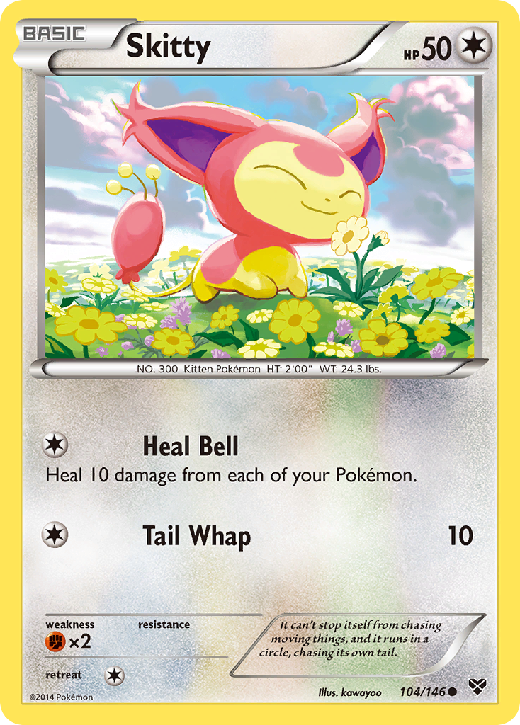 Skitty (104/146) [XY: Base Set] - Card Brawlers | Quebec | Canada | Yu-Gi-Oh!