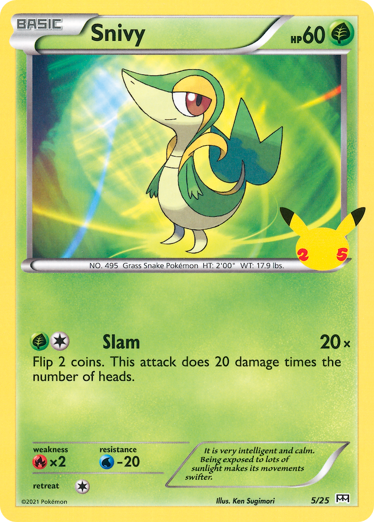 Snivy (5/25) [McDonald's 25th Anniversary] - Card Brawlers | Quebec | Canada | Yu-Gi-Oh!