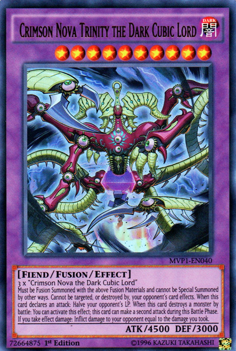 Crimson Nova Trinity the Dark Cubic Lord [MVP1-EN040] Ultra Rare - Yu-Gi-Oh! - Card Brawlers | Quebec | Canada |