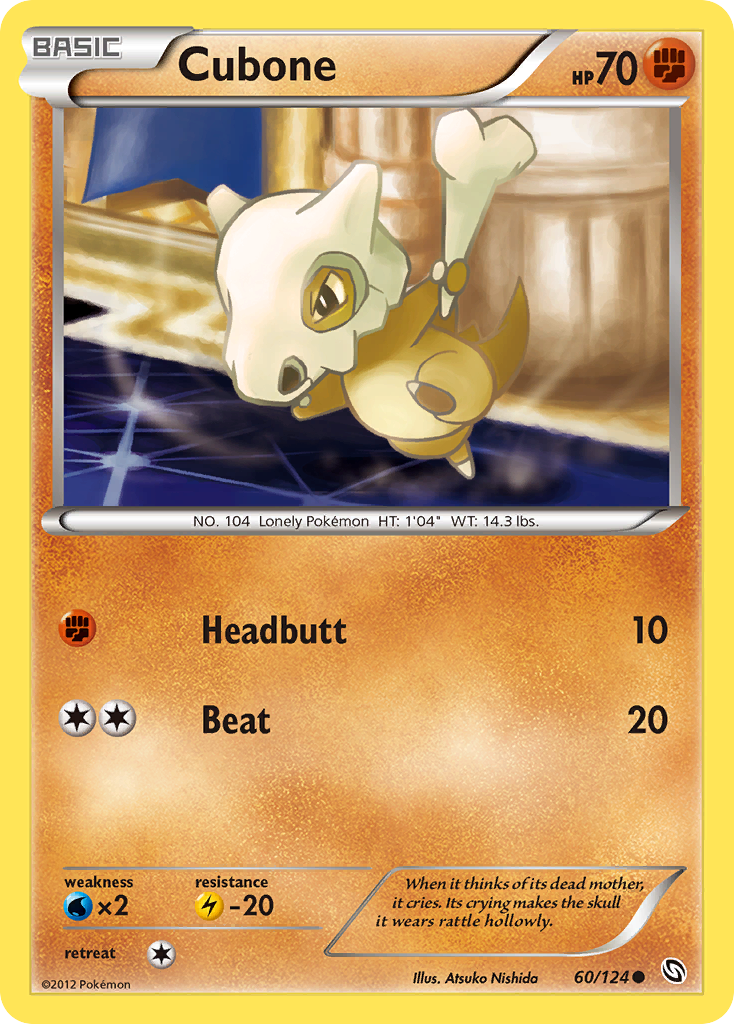 Cubone (60/124) [Black & White: Dragons Exalted] - Card Brawlers | Quebec | Canada | Yu-Gi-Oh!