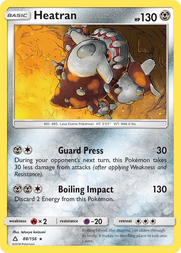 Heatran (88/156) (Prerelease Kit Exclusive) (Theme Deck Exclusive) [Sun & Moon: Ultra Prism] - Card Brawlers | Quebec | Canada | Yu-Gi-Oh!