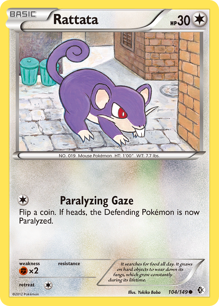 Rattata (104/149) [Black & White: Boundaries Crossed] - Card Brawlers | Quebec | Canada | Yu-Gi-Oh!