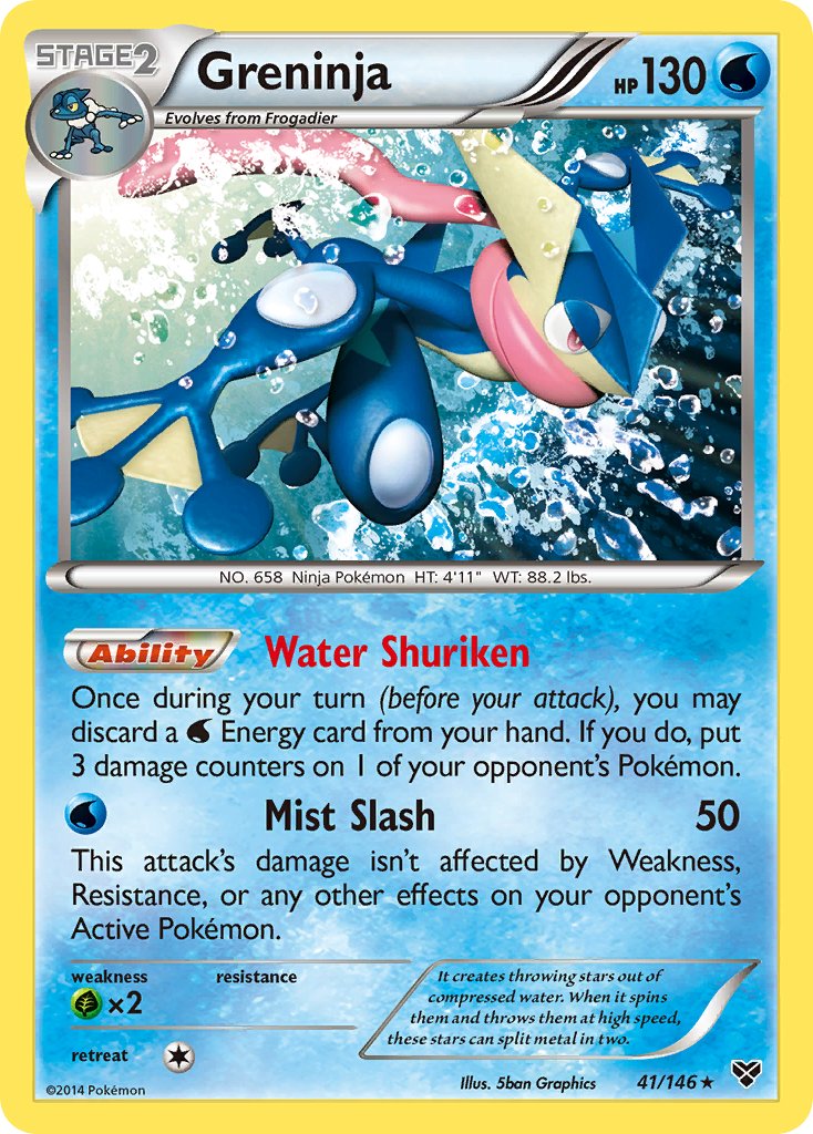 Greninja (41/146) (Cosmos Holo) (Blister Exclusive) [XY: Base Set] - Card Brawlers | Quebec | Canada | Yu-Gi-Oh!