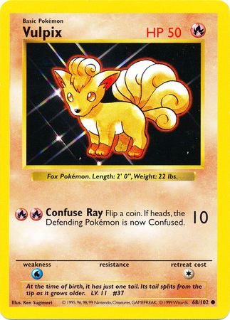 Vulpix (68/102) [Base Set Shadowless Unlimited] - Card Brawlers | Quebec | Canada | Yu-Gi-Oh!