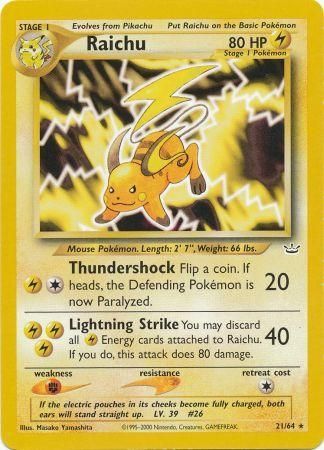 Raichu (21/64) [Neo Revelation Unlimited] - Card Brawlers | Quebec | Canada | Yu-Gi-Oh!