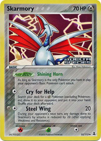 Skarmory (55/113) (Stamped) [EX: Delta Species] - Card Brawlers | Quebec | Canada | Yu-Gi-Oh!