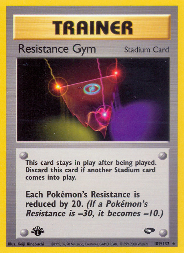 Resistance Gym (109/132) [Gym Challenge 1st Edition] - Card Brawlers | Quebec | Canada | Yu-Gi-Oh!