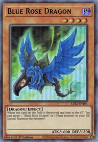 Blue Rose Dragon (Green) [LDS2-EN104] Ultra Rare - Card Brawlers | Quebec | Canada | Yu-Gi-Oh!