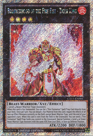 Brotherhood of the Fire Fist - Tiger King [CT11-EN001] Secret Rare - Yu-Gi-Oh! - Card Brawlers | Quebec | Canada |