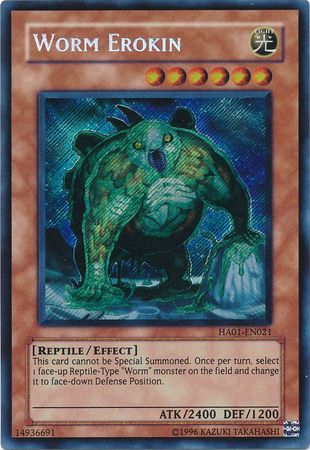 Worm Erokin [HA01-EN021] Secret Rare - Card Brawlers | Quebec | Canada | Yu-Gi-Oh!