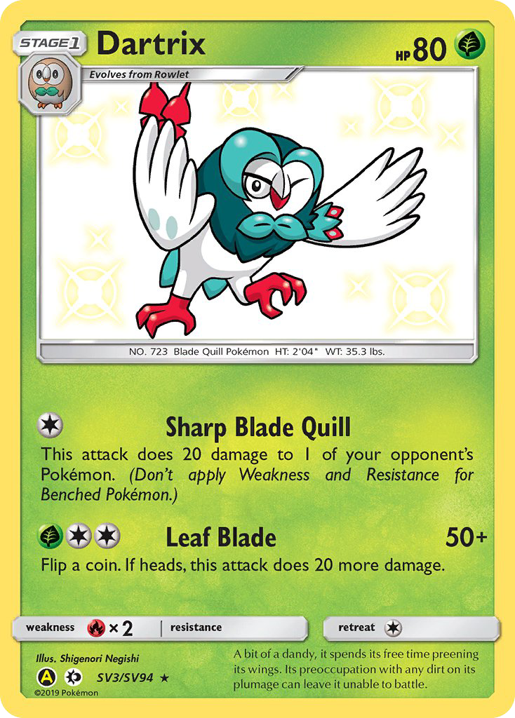 Dartrix (SV3/SV94) [Sun & Moon: Hidden Fates - Shiny Vault] - Card Brawlers | Quebec | Canada | Yu-Gi-Oh!