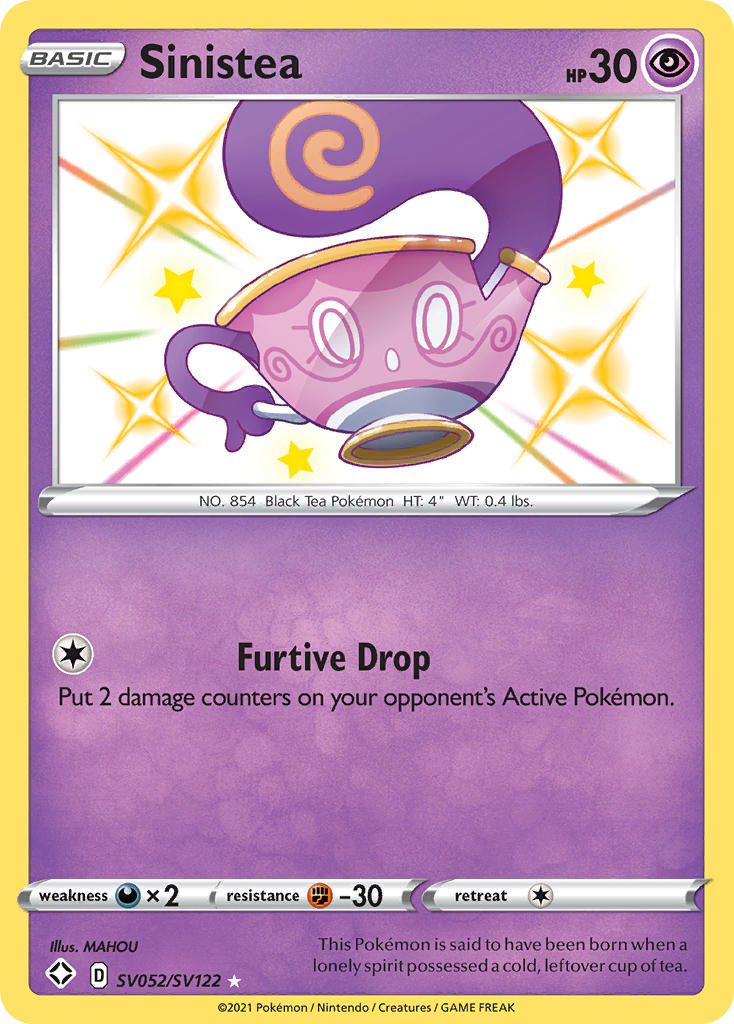 Sinistea (SV052/SV122) [Sword & Shield: Shining Fates] - Card Brawlers | Quebec | Canada | Yu-Gi-Oh!
