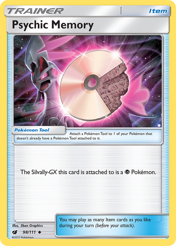 Psychic Memory (98/111) [Sun & Moon: Crimson Invasion] - Card Brawlers | Quebec | Canada | Yu-Gi-Oh!